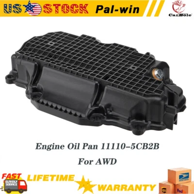 11110-5CB2B para Infiniti Q50 2016-2021 Q60 2017-21 panela inferior de óleo do motor AWD 3.0L - Imagem 1 de 4