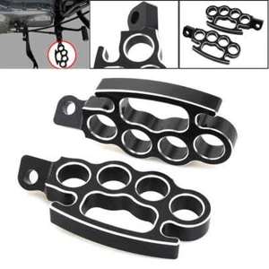 Pedales Estribos Harley Davidson Corcho Negro 883 Sportster Dyna Softail V XR - Bild 1 von 4