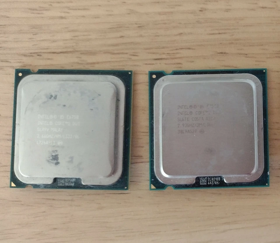 Intel Core 2 Duo "E6750 & E7500" 2Pack (SLA9V & SLGTE) 2.66 & 2.93GHz CPU - Image 1 of 1