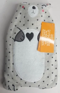 NPW Wildlife Warmers Thermophore Children Hot Water Bottle knitted bear Cover 1L - Picture 1 of 3