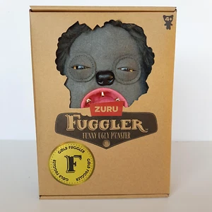 NIB Fuggler GOLD FUGG HEDGE GROG Funny Ugly Monster Teeth Stuffed Toy Sealed - Picture 1 of 10