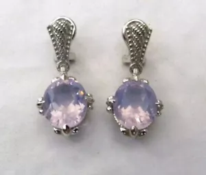 JUDITH RIPKA OHRRINGE STERLINGSILBER 10 KT ROSA OMEGA-RÜCKEN - Bild 1 von 5