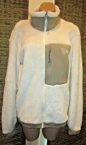 Mountain Hardwear Jacke Damen XL LS Full Zip Fleece Reißverschlusstaschen Creme - Bild 1 von 8