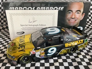 Marcos Ambrose #9 STANLEY Ford Color Chrome 1/24 NASCAR Die-cast **AUTOGRAPHED** - Picture 1 of 5