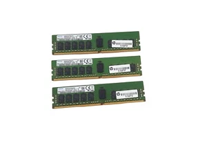 3 pcs SAMSUNG 16GB 1RX4 PC4-2400T SERVER MEMORY M393A2K40BB1-CRC HP 809082-591 - Picture 1 of 2