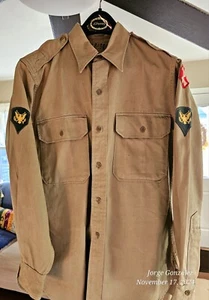 US Army Khaki Uniform Complete. In Excellent Condition. Korea era with SP4 Rank - Picture 1 of 9