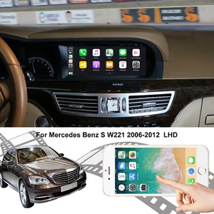 10.25 Android12 Screen CarPlay 6+128GB for Mercedes Benz S W221 2006-2012 LHD - Picture 1 of 10