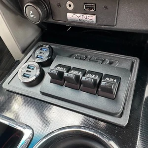 F-150 "Raptor Style" Upfitter Switch and USB/Boost Mount Panel (PANEL ONLY) - Picture 1 of 16