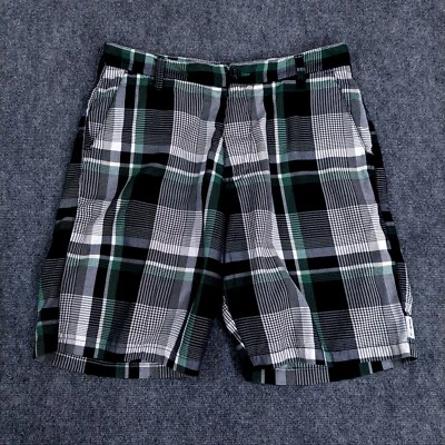 Pantalones Cortos Billabong Para Hombre Talla 36 Cuadros Verde Blanco Skate Surf Bordados Foto 1 de 4