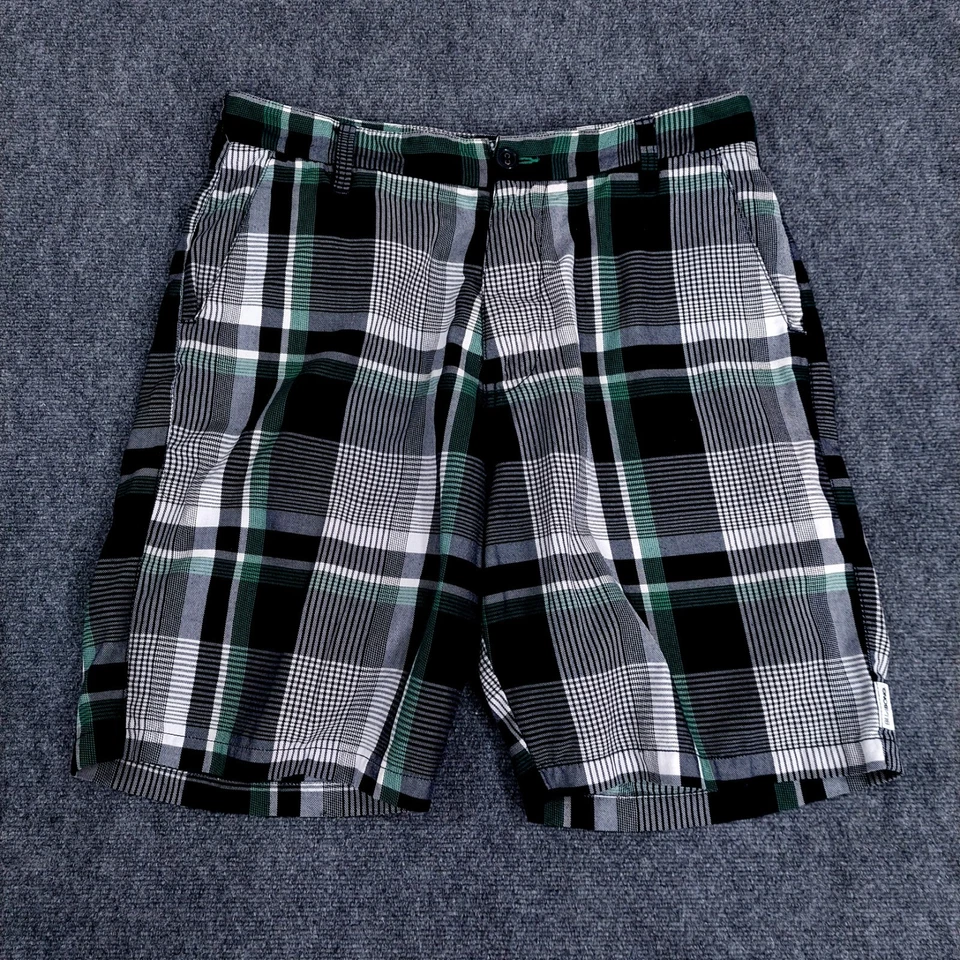 Pantalones Cortos Billabong Para Hombre Talla 36 Cuadros Verde Blanco Skate Surf Bordados Foto 1 de 4