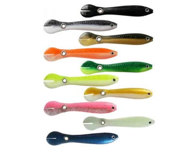 Angelköder  Set soft bionic langsam sinkend rotierend Spinnschwanz 10 Stk - Bild 1 von 4