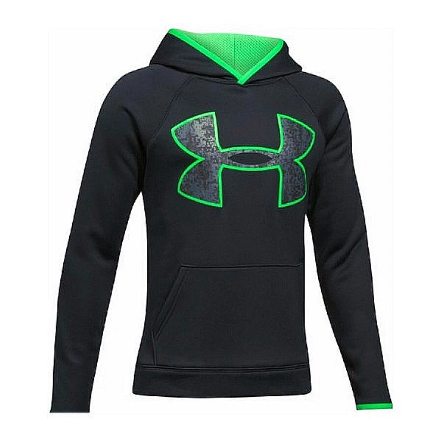 Sudadera con capucha Under Armour negra/verde UA Big Logo para niño - Nuestro precio: $28,95 Foto 1 de 1