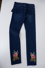 Gucci NEW Jeans W24' L27” Cropped Skinny Stretch Bnwts Embroidered  Women's