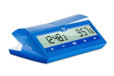Reloj de ajedrez digital temporizador DGT 1500 AZUL para juegos de ajedrez de ritmo rápido Foto 1 de 4