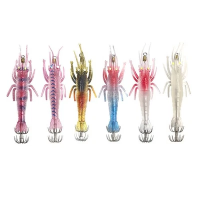 11cm Soft Squid Lure Fishing Bait 9 4g Luminous Artificial Squid Jig Set of 6 - Image 1 of 4