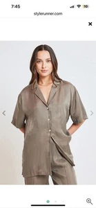 🌿Nude Lucy Button Down Tencel/ Viscose Blend Shirt Top Size Xs Women's - Picture 1 of 7