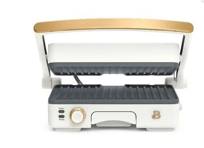 Prensa/parrilla Panini Chefman 3 en 1, antiadherente de 4 rebanadas, abre plana de acero inoxidable Foto 1 de 4