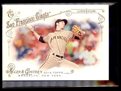 2014 Topps Allen  Ginter Tim Lincecum Giants 32 - Image 1 of 2