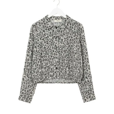 Jacqui E Jacket Size 16 au Linen Crop Leopard Button Up Pockets - Image 1 of 4