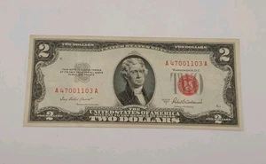 1953-A $2 Federal Reserve Note Legal Tender Fr. 1510 AU-UNC - Picture 1 of 6