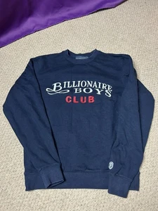Billionaire Boys Club Vintage Size Mens Small Sweatshirt Spellout Embroidered - Picture 1 of 7