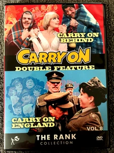 Carry On Vol. 8 : Behind (1975) / England (1976) (DVD 2012 Region 1 VG) - Picture 1 of 3