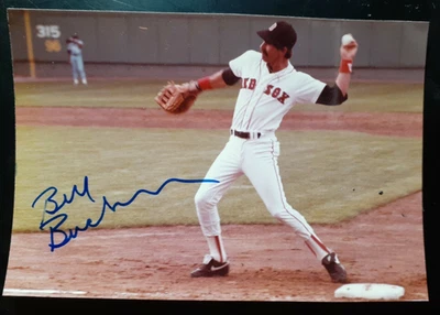 1984 AUTOGRAPHED PHOTO BOSTON RED SOX BILL BUCKNER 02726 - Image 1 of 3