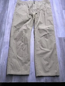 Kuhl Pants Mens Pants 40x3 Tan Khaki Beige Vintage Patina Dye Hiking Cargo Work - Picture 1 of 17