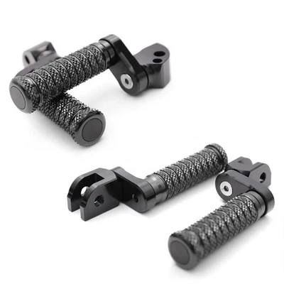 POLE 1 inch Extended Front Rear Foot Pegs Black For Speed Triple 1050 R 05-09 10 - Image 1 of 4