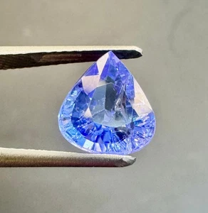 Natural Lavender Tanzanite ? 2.00 Ct Pear Cut (8×7 mm) | Rare Collector Gem - Picture 1 of 5