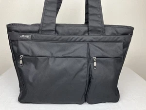 EBAGS LAPTOP TOTE TRAVEL CARRY ON SHOULDER BAG BLACK 17” X 13” X 7” RARE HTF VGC - Picture 1 of 14