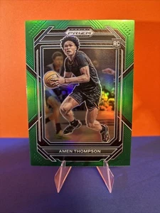 2023-24 Panini Prizm Draft Picks - Green Prizm #4 Amen Thompson (RC) Rockets - Bild 1 von 2