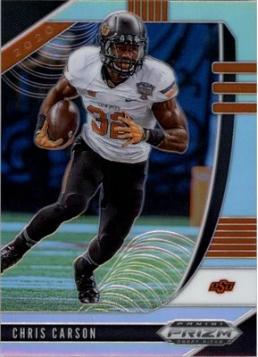 2020 Panini Prizm Draft Picks Prizms Silver #14 Chris Carson - FB - Image 1 of 2