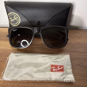 Gafas de sol Ray-Ban RB4165 865/T5 Justin mate tortuga 54 mm marrón lentes polarizadas - Imagen 1 de 9