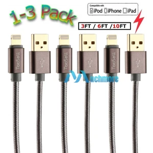 Fast Charger Cable Heavy Duty For iPhone 13 12 11 X XR 8 Charging Cord Wholesale - Picture 1 of 6