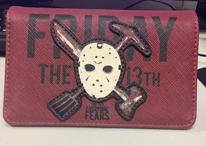 Loungefly Friday The 13th Wallet Jason Voorhees Mask Black/Red Horror #4031 - Picture 1 of 5