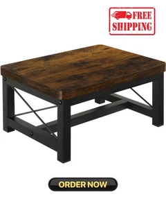 Wooden Step Stool for Adults, Heavy Duty Step Stool for High Bed with Non-Slip F - Picture 1 of 7