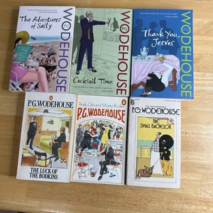 6 books by P.G. WODEHOUSE - Luck of the Bodkins, Small Bachelor, Pearls Girls ++ - Foto 1 di 24