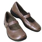 Clarks Collection Casual Walking Shoe Comfort Mary Jane -8.5 Riptape Bronze