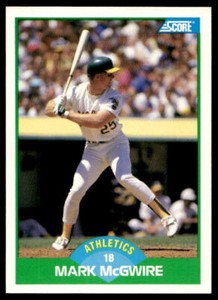 1989 Score #3 Mark McGwire   Oakland Athletics