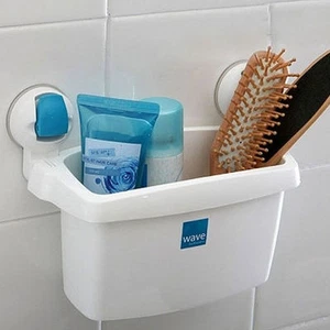 Cestino tascabile assorbimento ventosa forte parete ribaltabile orgarizzatore bagno misura L - Foto 1 di 1