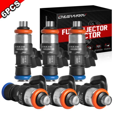 6Pcs 0280158191 Fuel Injectors For 2017-2020 Lincoln Continental V6 3.7L - Image 1 of 4