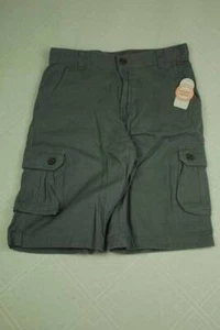 NEW Boys Cargo Shorts Size 5 Gray Summer Bottoms Casual Pockets Stretch School - Picture 1 of 4