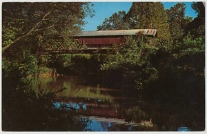 Puente cubierto Riddle's Mill, Talladega, Alabama - Imagen 1 de 2