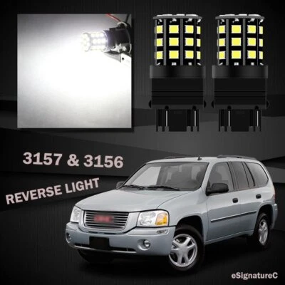 2 x Luz de reversa blanca de respaldo 3157 3156 33SMD LED para GMC Envoy 2002-2009 Foto 1 de 4