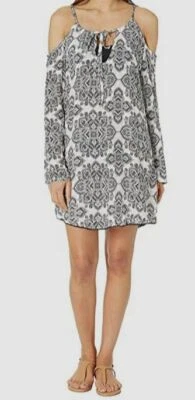 $62 Dotti Mujer Negro Positano Azulejos Estampado Encubrimiento Vestido Traje de Baño Talla Grande Foto 1 de 2