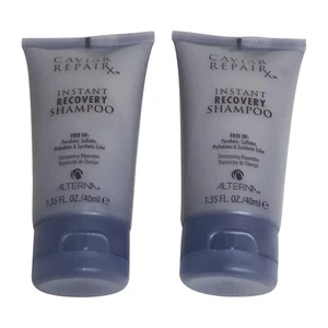 2 Pack Alterna CAVIAR REPAIR RX Instant Recovery Shampoo 1.35 oz ea Travel Size - Picture 1 of 2