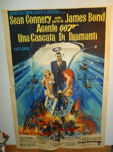 JAMES BOND/DIAMONDS ARE FOREVER/SEAN CONNERY/ U5JA Italian poster 55x79 - Picture 1 of 1