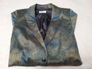 Dries van Notel Blazer Seidenmischung geblümt mit Schulterpolstern 2 Knöpfe Gr. 38 - Bild 1 von 13