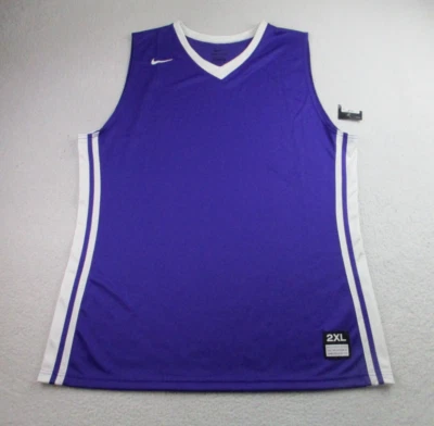 Nuevo con etiquetas Camiseta sin mangas Nike para mujer XXL púrpura sin mangas Camiseta Dri-Fit Baloncesto Activo Foto 1 de 4